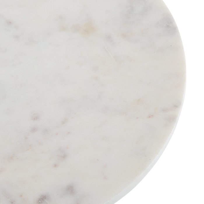 Mercer41 Cemil Genuine Marble Pedestal End Table & Reviews Wayfair